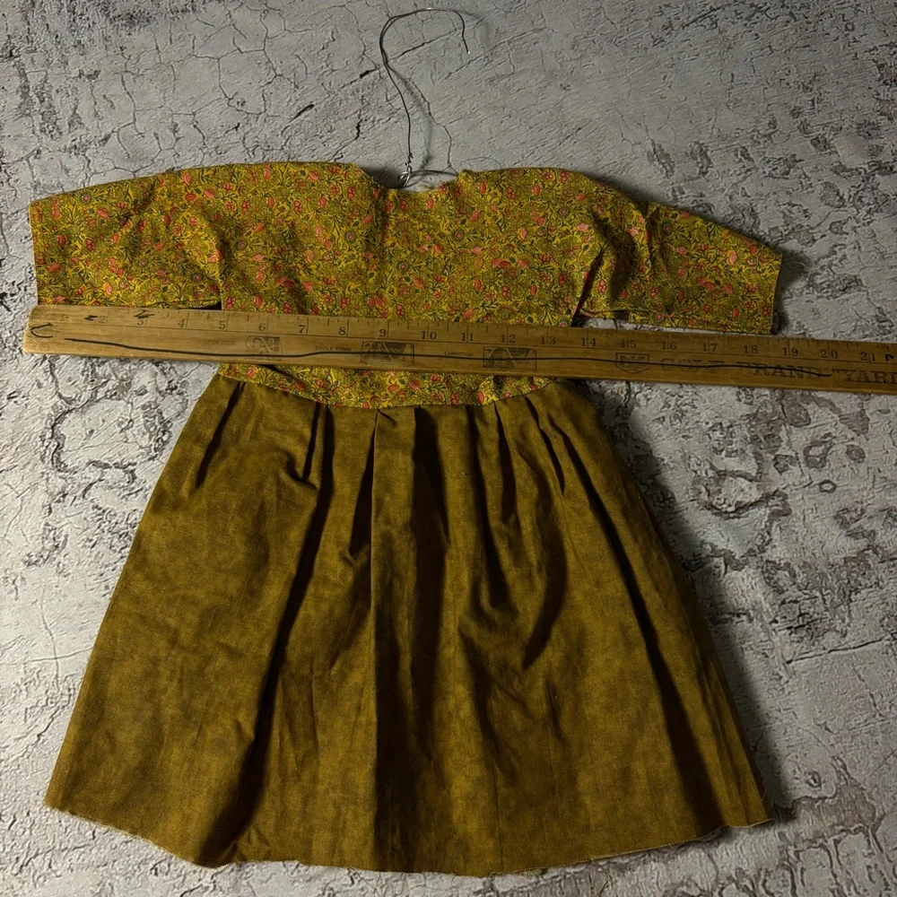 Primitive-Look Girl’s Dress and Hanger, Handmade Reproductions